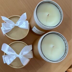 Two New in Boxes BEBE Vanilla Soy Glass Jar Candles! Perfect as a Gift!